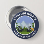 Sporenhellingen en springplanken ronde button 7,6 cm (Voorkant /achterkant)