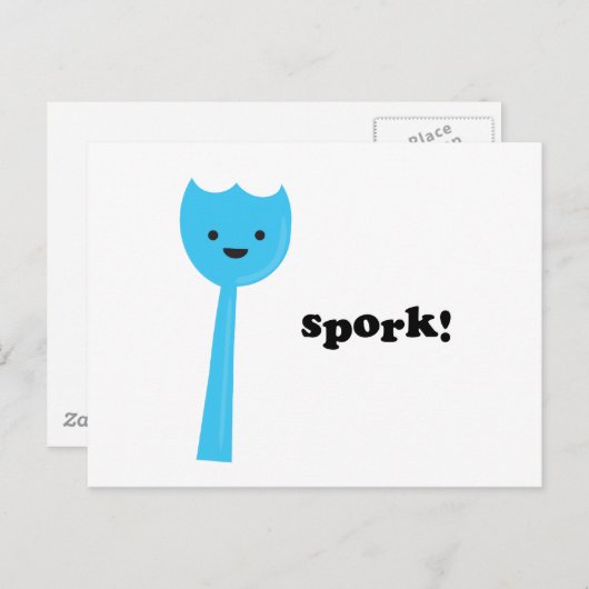 Spork. Briefkaart (Voorkant / Achterkant)