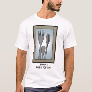 Sporks familieportret t-shirt