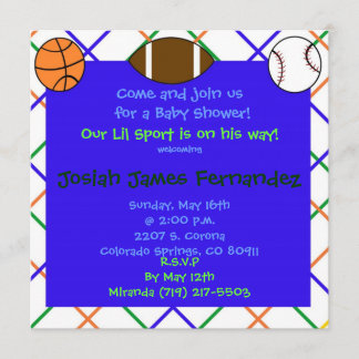 Sport4 kopie, kom mee voor een Baby Showe... Kaart