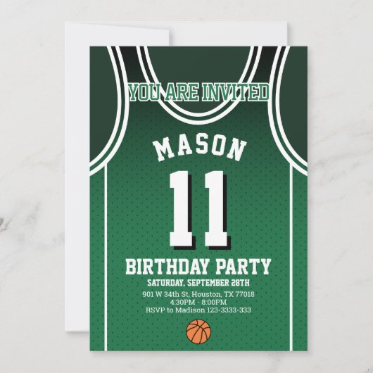 Sport 11 Verjaardagsfeest Uitnodiging (Voorkant)