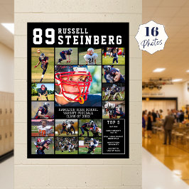 Sport 16 Foto Collage Senior Avond Poster
