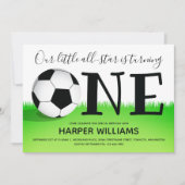 Sport 1 Voetbal Football eerste verjaardag Kaart (Voorkant)