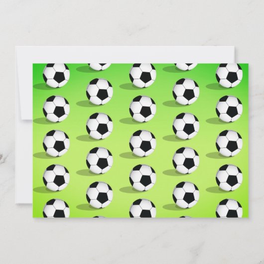 Sport 1 Voetbal Football eerste verjaardag Kaart (Achterkant)