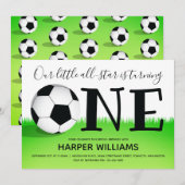 Sport 1 Voetbal Football eerste verjaardag Kaart (Voorkant / Achterkant)