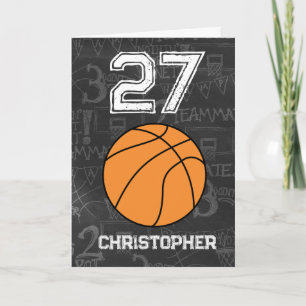 Sport 27e verjaardag Basketball Kaart
