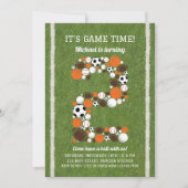 Sport 2e Verjaardagsfeest Uitnodiging (Voorkant)