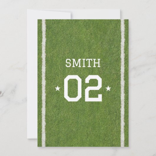 Sport 2e Verjaardagsfeest Uitnodiging (Achterkant)