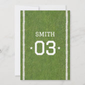 Sport 3e Verjaardagsfeest Uitnodiging (Achterkant)