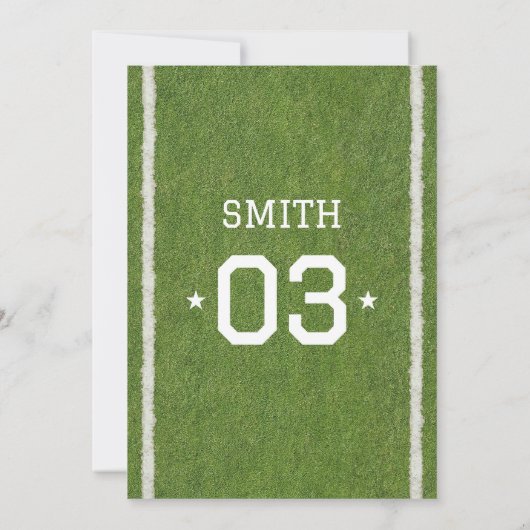 Sport 3e Verjaardagsfeest Uitnodiging (Achterkant)