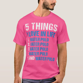 Sport 5 Dingen waar ik dol op ben in het leven T-shirt