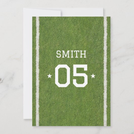 Sport 5e Verjaardagsfeest Uitnodiging (Achterkant)