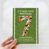 Sport 7e Verjaardagsfeest Uitnodiging