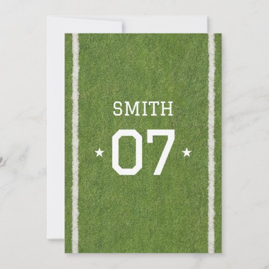 Sport 7e Verjaardagsfeest Uitnodiging (Achterkant)