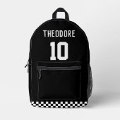 Sport Aangepaste Gepersonaliseerde Speler Naam en  Bedrukte Rugzak (Voorkant)