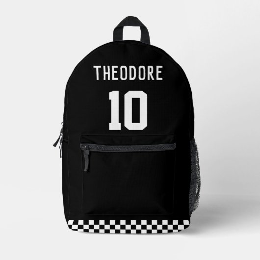 Sport Aangepaste Gepersonaliseerde Speler Naam en  Bedrukte Rugzak (Voorkant)