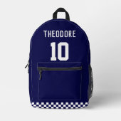 Sport Aangepaste Gepersonaliseerde Speler Naam en  Bedrukte Rugzak (Voorkant)
