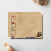  sport - Aangepaste notitiekaarten - Baseball Notitiekaartje (Voorkant / Achterkant in situ)