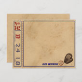  sport - Aangepaste notitiekaarten - Baseball Notitiekaartje (Voorkant / Achterkant)