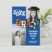 Sport Afstuderen Voetbal Football Kaart (Staand voorkant)