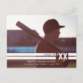 Sport Afstuderen volledige fotoaankondiging Briefkaart (Voorkant)