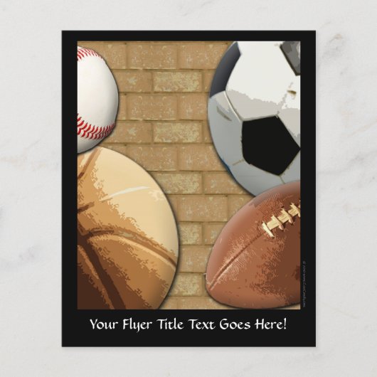 Sport Al-Star, Basketbal/Voetbal/Amerikaans Voetba Flyer (Voorkant)