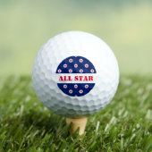 Sport All Star Golf Rood Wit Blauw Patriottisch Golfballen (Insitu Shirt)