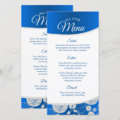 Sport All Star Menu Blauw (Voorkant / Achterkant)