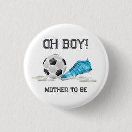 Sport All Star Soccer Mother To Be aby Shower  Ronde Button 3,2 Cm