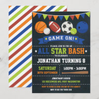 Sport All Star Verjaardag Basketbal Party