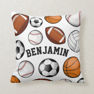 Sport Alle STAR Persoonlijke Naam whWhite Kussen