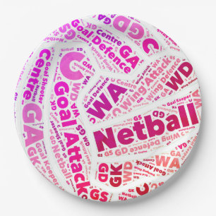 Sport als Netball Papieren Bordje
