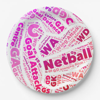 Sport als Netball Papieren Bordje