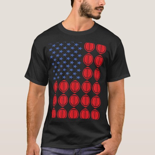 Sport - Amerikaanse vlag 2 T-shirt (Voorkant)