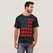 Sport - Amerikaanse vlag 2 T-shirt (Voorkant volledig)