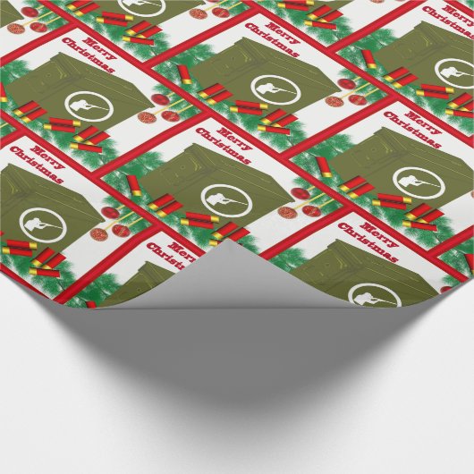 Sport Ammo Box Shells Kerstmis Cadeaupapier (Hoek)