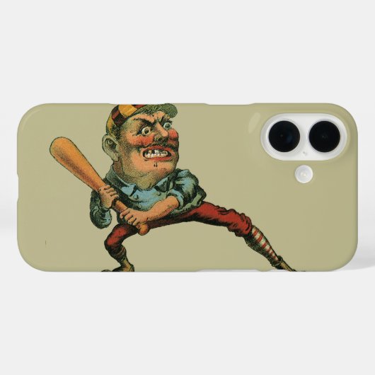 sport, Angry Baseball Player Batter Case-Mate iPhone Case (Achterkant (horizontaal))