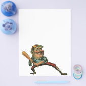  sport, Angry Baseball Player Batter Flyer (Enkel)