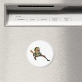  sport, Angry Baseball Player Batter Magneet (Insitu (Vaatwasser))