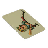  sport, Angry Baseball Player Batter Magneet (Rechterzijde)