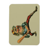  sport, Angry Baseball Player Batter Magneet (Verticaal)