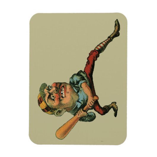  sport, Angry Baseball Player Batter Magneet (Verticaal)