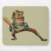  sport, Angry Baseball Player Batter Muismat (Voorkant)