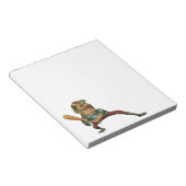  sport, Angry Baseball Player Batter Notitieblok (Schuin)