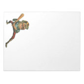  sport, Angry Baseball Player Batter Notitieblok (Voorkant)