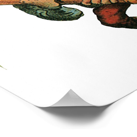 sport, Angry Baseball Player Batter Poster (Hoek)