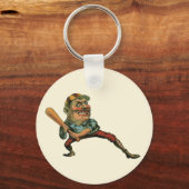  sport, Angry Baseball Player Batter Sleutelhanger (Voorkant)