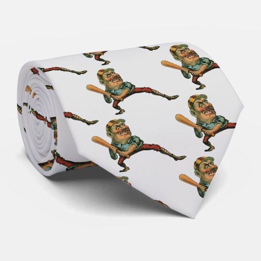  sport, Angry Baseball Player Batter Stropdas (Opgerold)