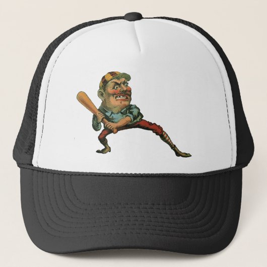  sport, Angry Baseball Player Batter Trucker Pet (Voorkant)