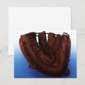 sport, Antiek leder, honkbalhandschoen (Voorkant / Achterkant)